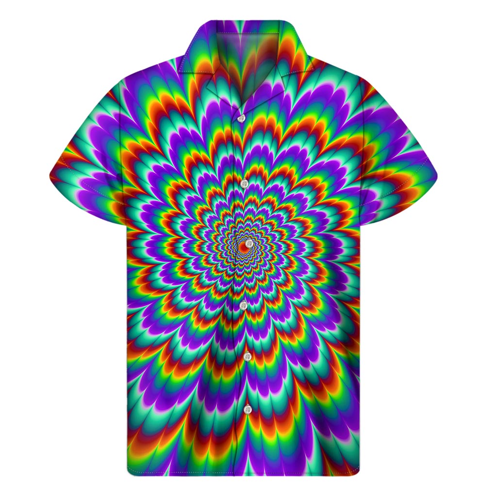 Psychedelic Expansion Optical Illusion Men's Short Sleeve Shirt