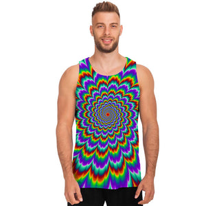 Psychedelic Expansion Optical Illusion Men's Tank Top