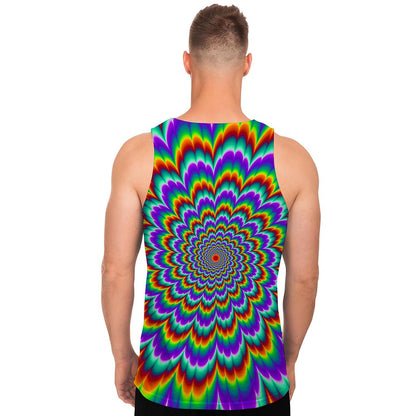 Psychedelic Expansion Optical Illusion Men's Tank Top