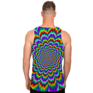 Psychedelic Expansion Optical Illusion Men's Tank Top