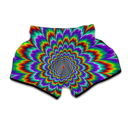 Psychedelic Expansion Optical Illusion Muay Thai Boxing Shorts