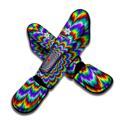 Psychedelic Expansion Optical Illusion Muay Thai Shin Guard