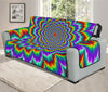 Psychedelic Expansion Optical Illusion Oversized Sofa Protector