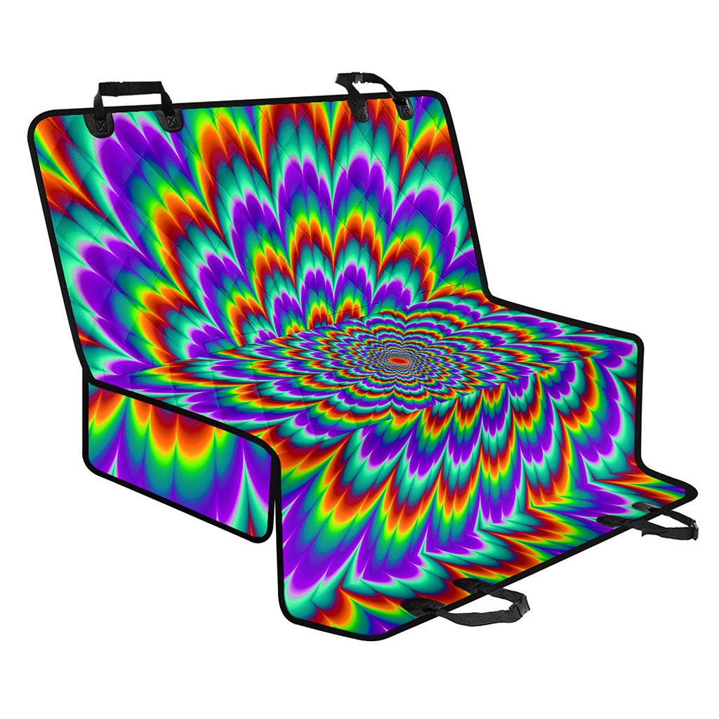 Psychedelic Expansion Optical Illusion Pet Car Back Seat Cover