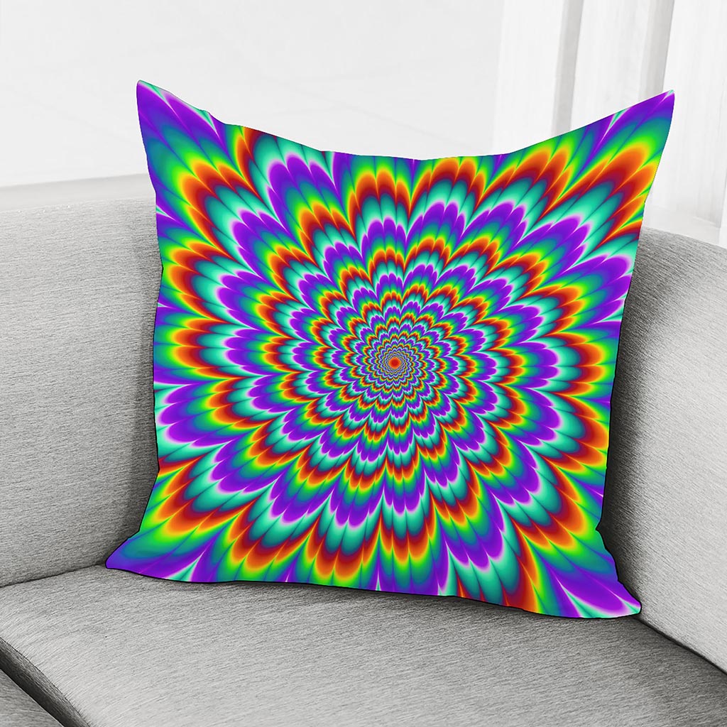 Psychedelic Expansion Optical Illusion Pillow Cover