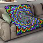 Psychedelic Expansion Optical Illusion Quilt
