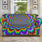 Psychedelic Expansion Optical Illusion Sofa Protector