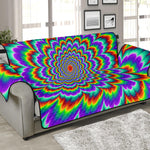 Psychedelic Expansion Optical Illusion Sofa Protector