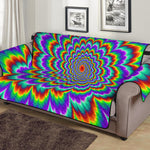 Psychedelic Expansion Optical Illusion Sofa Protector