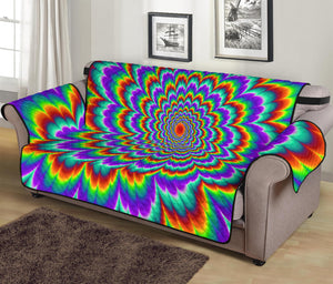 Psychedelic Expansion Optical Illusion Sofa Protector