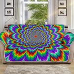 Psychedelic Expansion Optical Illusion Sofa Protector