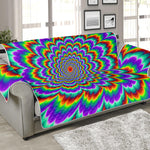 Psychedelic Expansion Optical Illusion Sofa Protector