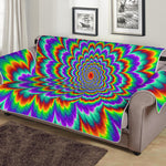 Psychedelic Expansion Optical Illusion Sofa Protector