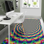 Psychedelic Explosion Optical Illusion Area Rug GearFrost