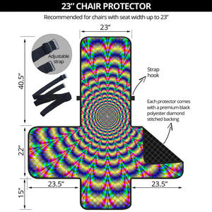 Psychedelic Explosion Optical Illusion Armchair Protector