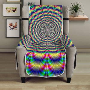 Psychedelic Explosion Optical Illusion Armchair Protector