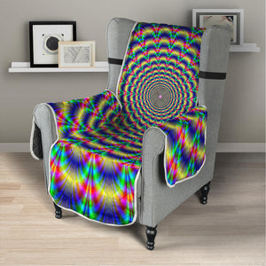 Psychedelic Explosion Optical Illusion Armchair Protector