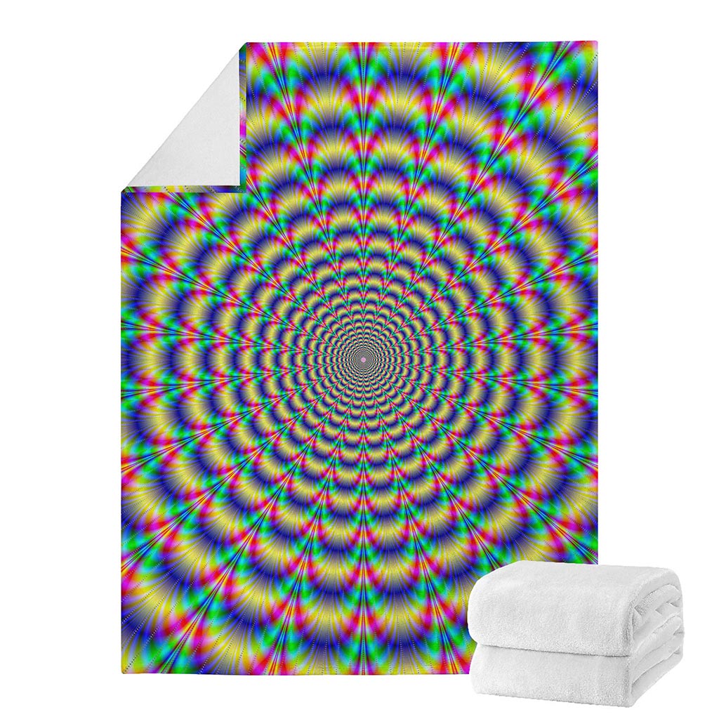 Psychedelic Explosion Optical Illusion Blanket