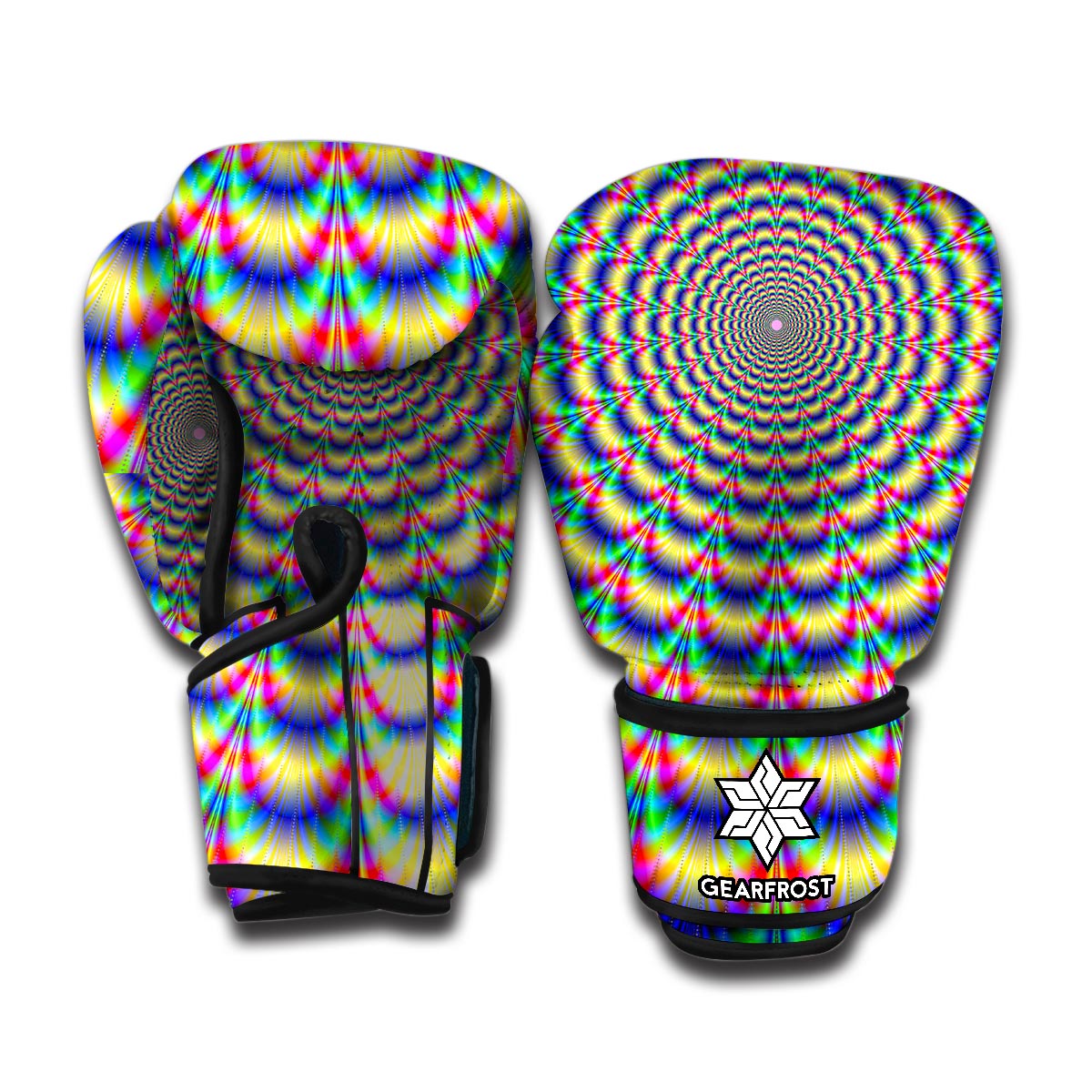 Psychedelic Explosion Optical Illusion Boxing Gloves