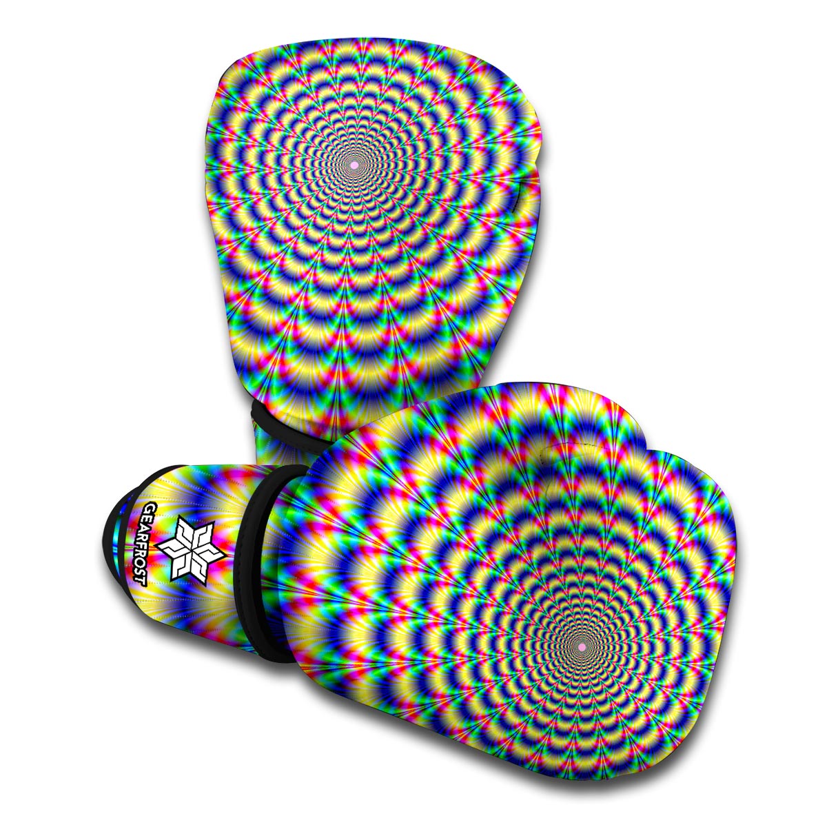 Psychedelic Explosion Optical Illusion Boxing Gloves