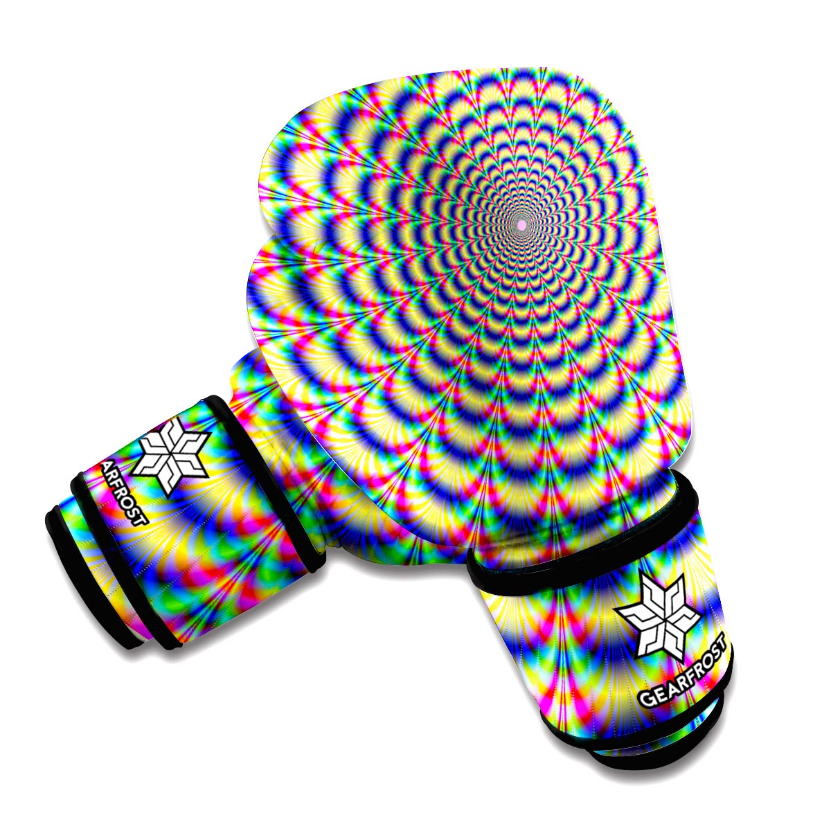 Psychedelic Explosion Optical Illusion Boxing Gloves