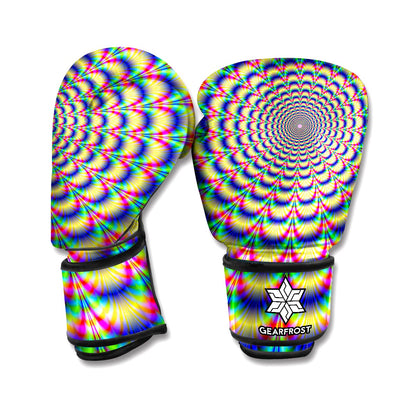 Psychedelic Explosion Optical Illusion Boxing Gloves