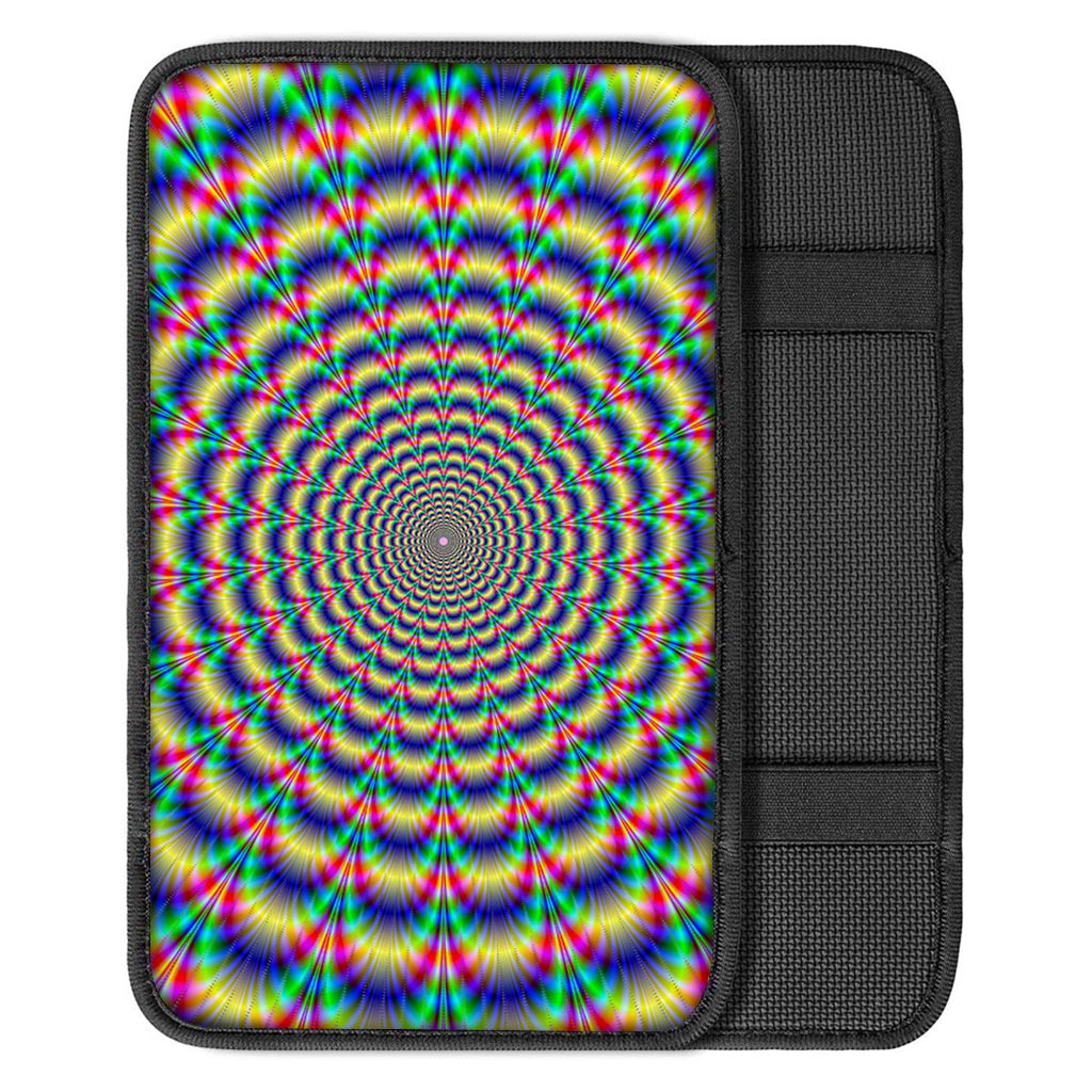 Psychedelic Explosion Optical Illusion Car Center Console Cover