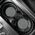 Psychedelic Explosion Optical Illusion Car Coasters