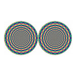 Psychedelic Explosion Optical Illusion Car Coasters