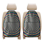 Psychedelic Explosion Optical Illusion Car Seat Organizers