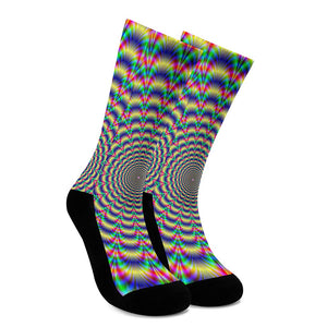 Psychedelic Explosion Optical Illusion Crew Socks
