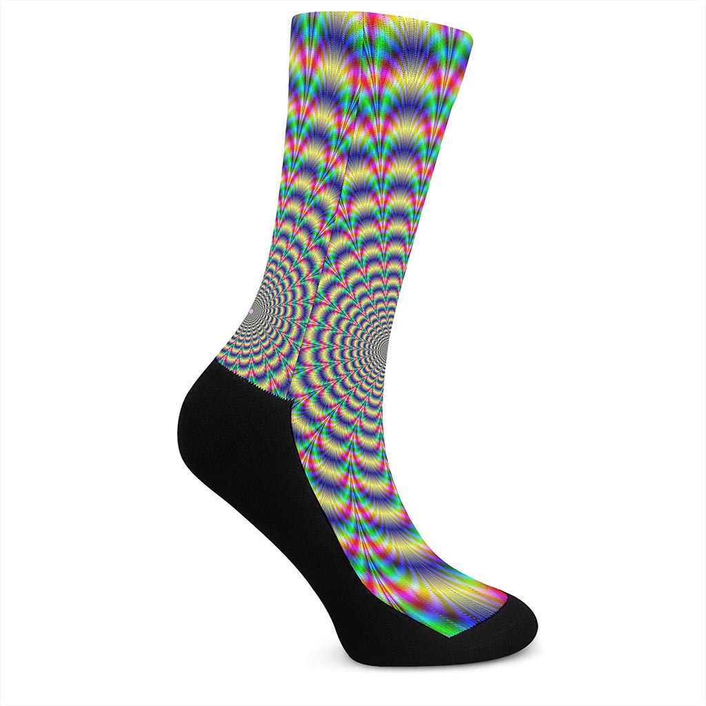 Psychedelic Explosion Optical Illusion Crew Socks