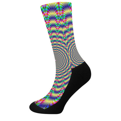 Psychedelic Explosion Optical Illusion Crew Socks