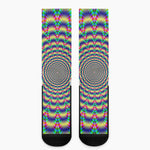Psychedelic Explosion Optical Illusion Crew Socks