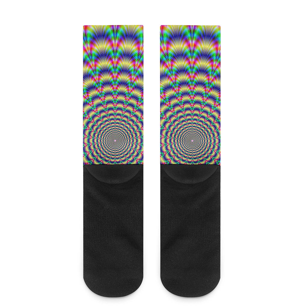 Psychedelic Explosion Optical Illusion Crew Socks