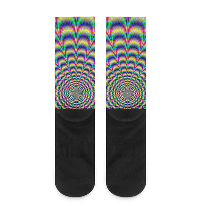 Psychedelic Explosion Optical Illusion Crew Socks