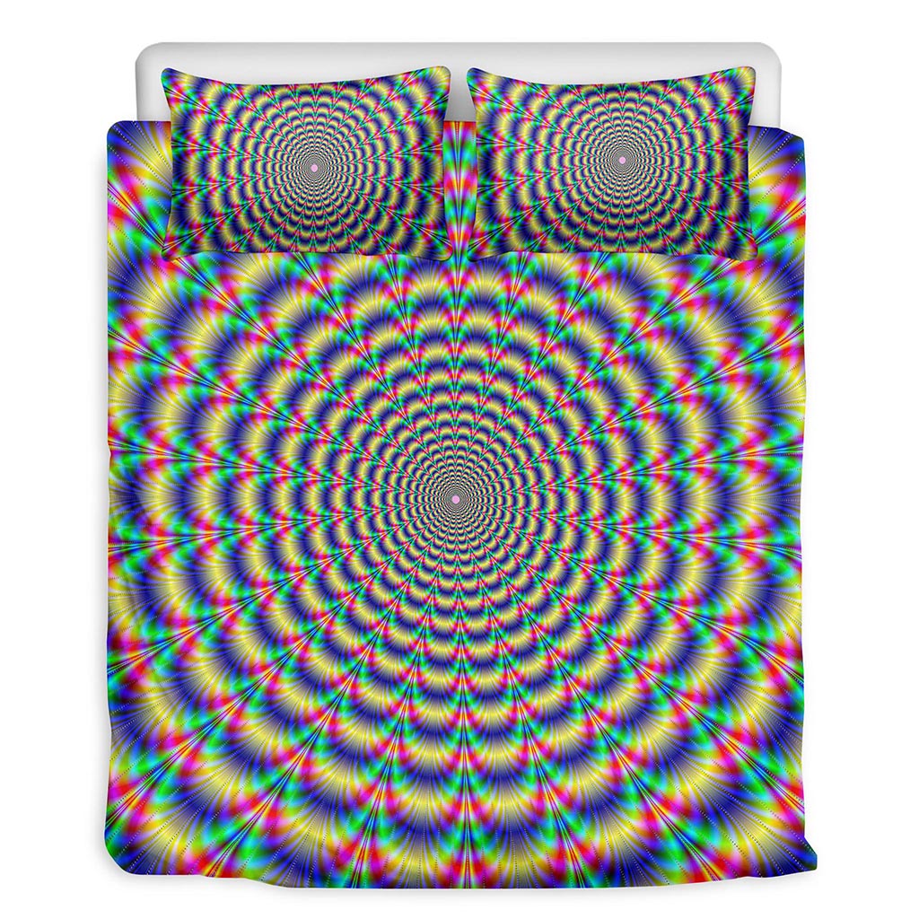 Psychedelic Explosion Optical Illusion Duvet Cover Bedding Set