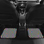 Psychedelic Explosion Optical Illusion Front and Back Car Floor Mats