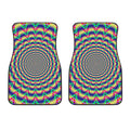 Psychedelic Explosion Optical Illusion Front Car Floor Mats