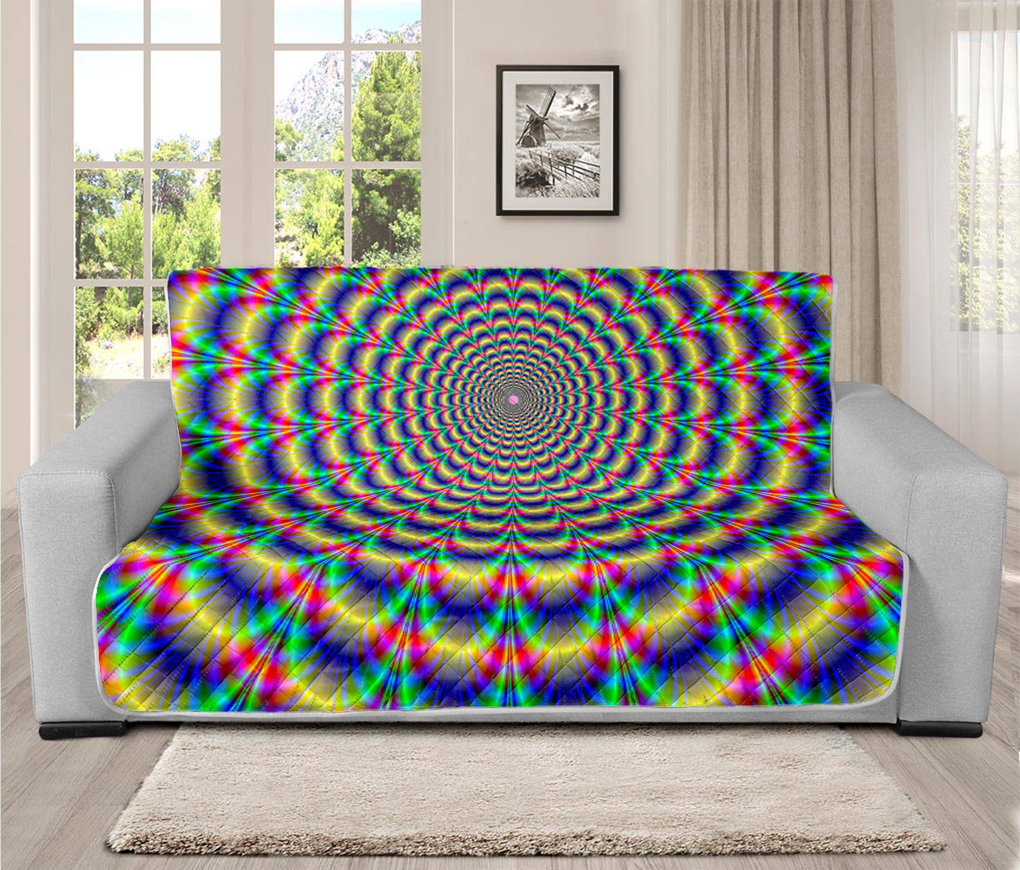 Psychedelic Explosion Optical Illusion Futon Protector