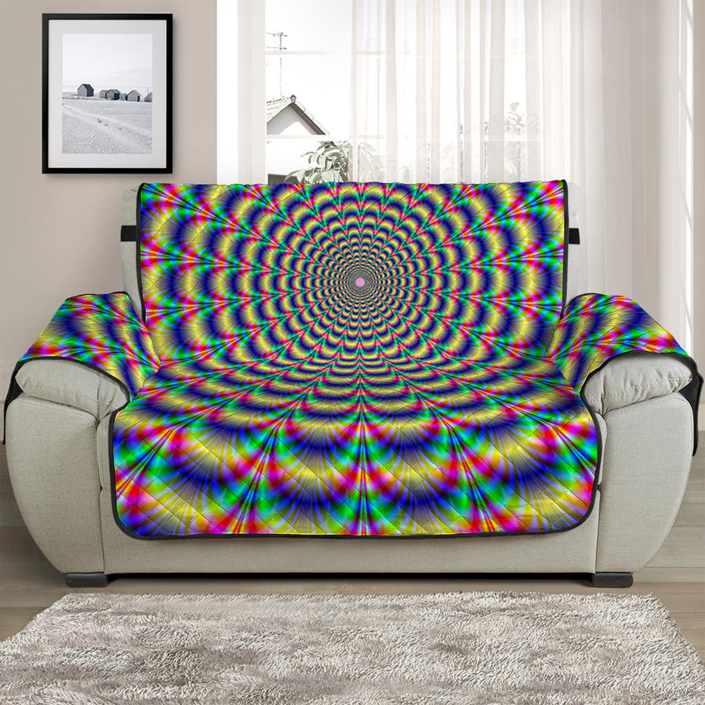 Psychedelic Explosion Optical Illusion Half Sofa Protector