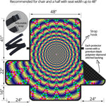 Psychedelic Explosion Optical Illusion Half Sofa Protector