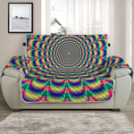 Psychedelic Explosion Optical Illusion Half Sofa Protector