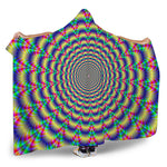 Psychedelic Explosion Optical Illusion Hooded Blanket