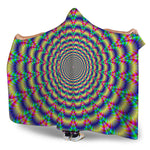 Psychedelic Explosion Optical Illusion Hooded Blanket