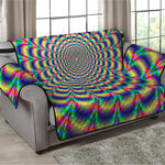 Psychedelic Explosion Optical Illusion Loveseat Protector