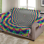 Psychedelic Explosion Optical Illusion Loveseat Protector