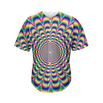 Psychedelic Explosion Optical Illusion Men's Baseball Jersey