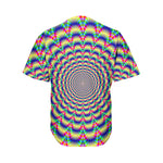 Psychedelic Explosion Optical Illusion Men's Baseball Jersey