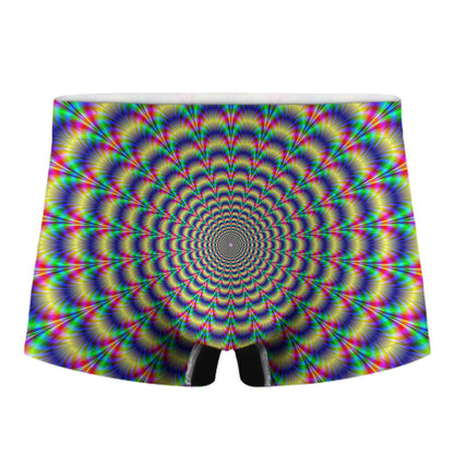 Psychedelic Explosion Optical Illusion Men's Boxer Briefs
